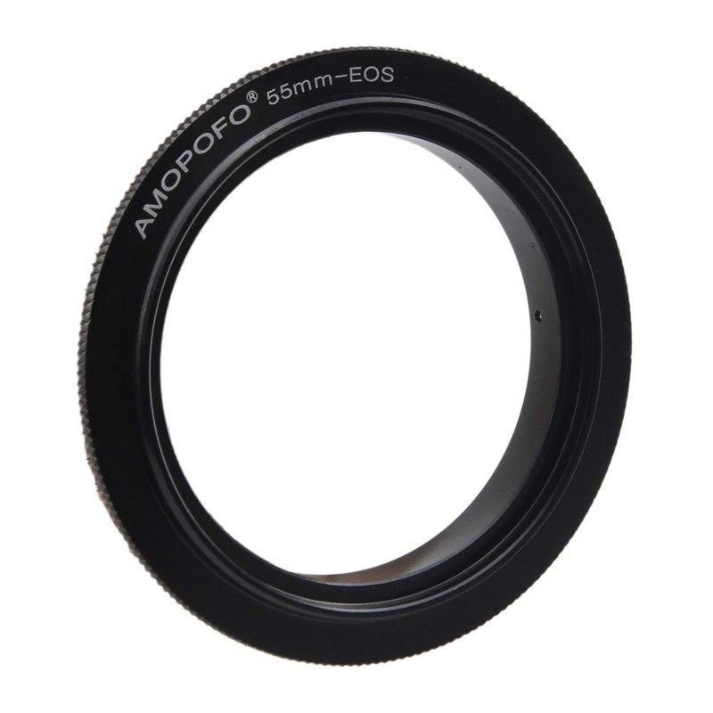 Amopofo 55mm to EOS Filter Thread Macro Reverse Mount Adapter Ring,& for Canon EOS 1D, 1DS, Mark II, III, IV, 1DC, 1DX, D30, D60, 10D, 20D, 20DA, 30D, 40D, 50D, 60D, 60DA, 5D, Mark II, Mark III, 7D,T1, T1i, T - Image 2
